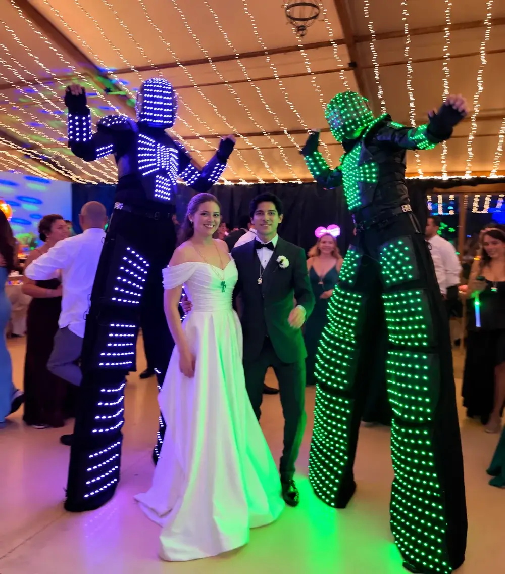 LED robots by VProject Entertainment